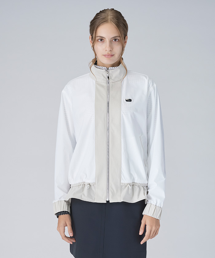 LANVINSPORT 【WEB限定大きいサイズ展開あり】フルオープンブルゾン ホワイト 40 LANVINSPORT 【WEB限定大きいサイズ展開あり】フルオープンブルゾン ホワイト 40