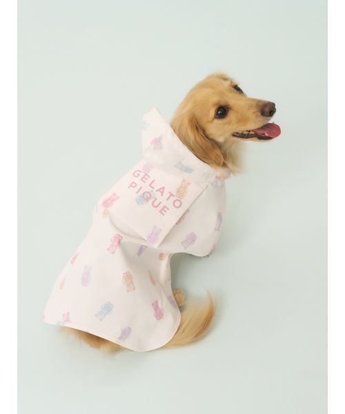 GELATOPIQUECAT & DOG 【CAT & DOG】ダックスフンドサイズレインポンチョ PNK DL GELATOPIQUECAT & DOG 【CAT & DOG】ダックスフンドサイズレインポンチョ PNK DL
