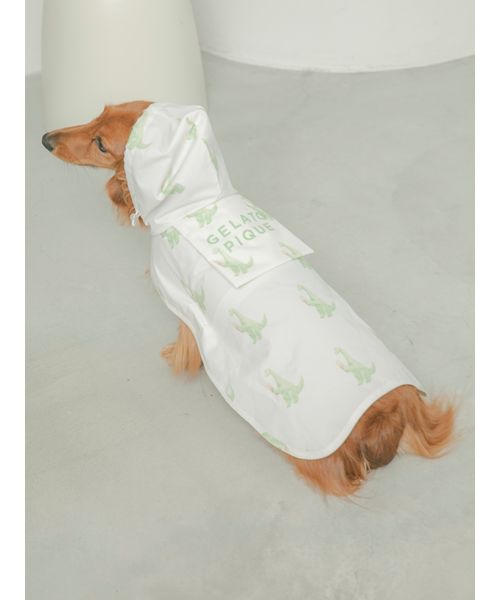 GELATOPIQUECAT & DOG 【CAT & DOG】ダックスフンドサイズレインポンチョ IVR DL GELATOPIQUECAT & DOG 【CAT & DOG】ダックスフンドサイズレインポンチョ IVR DL