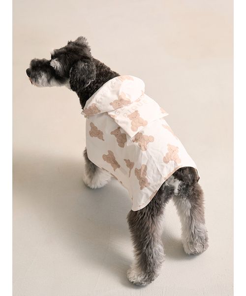 GELATOPIQUECAT & DOG 【CAT & DOG】ラージサイズレインポンチョ BRW XL GELATOPIQUECAT & DOG 【CAT & DOG】ラージサイズレインポンチョ BRW XL