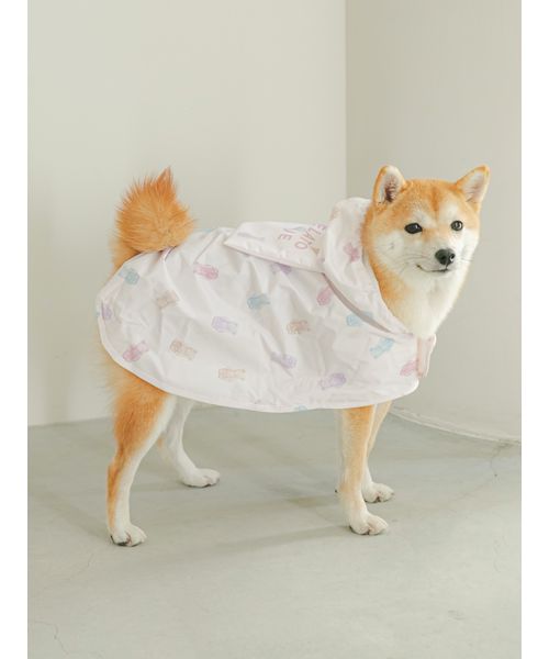 GELATOPIQUECAT & DOG 【CAT & DOG】ラージサイズレインポンチョ PNK XL GELATOPIQUECAT & DOG 【CAT & DOG】ラージサイズレインポンチョ PNK XL