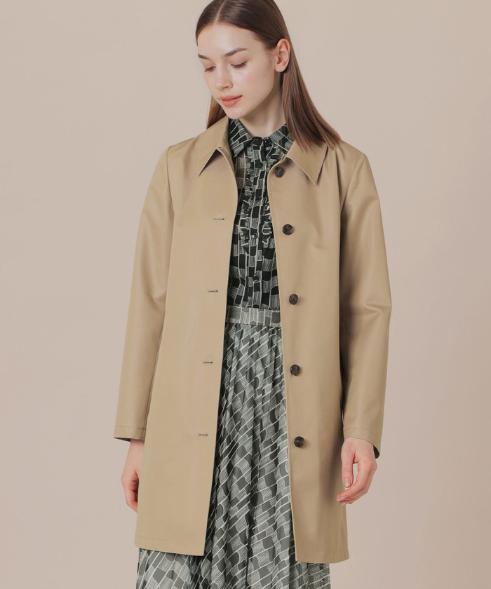 ★美品！MACKINTOSH LONDON トレンチコート ベージュ SHENFIELD/シェンフィールド】ウールリバーコート(コート