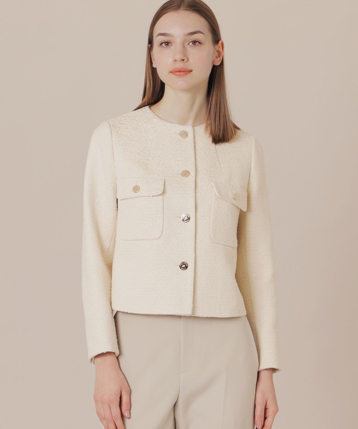 MACKINTOSH LONDON ホワイト テーラードジャケット MACKINTOSH LONDON｜マッキントッシュ ロンドンのテーラード