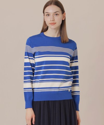 イレギュラーボーダーニットプルオーバー