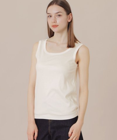 ストレッチリブタンクトップ