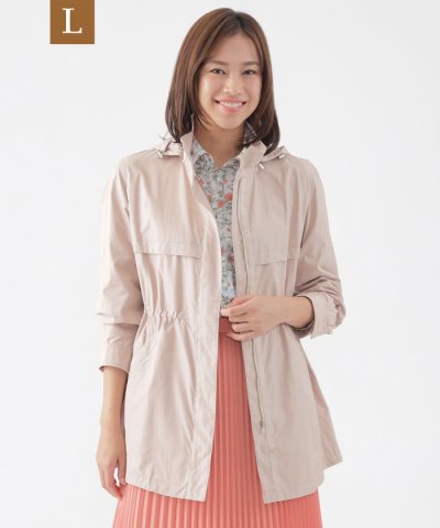 【L】【花粉対策】【はっ水】【ウォッシャブル】アンチポランスプリングコート