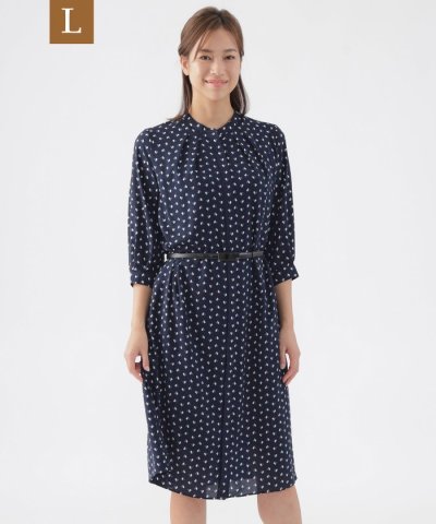 【L】【ウォッシャブル】スピリットジオメプリントワンピース