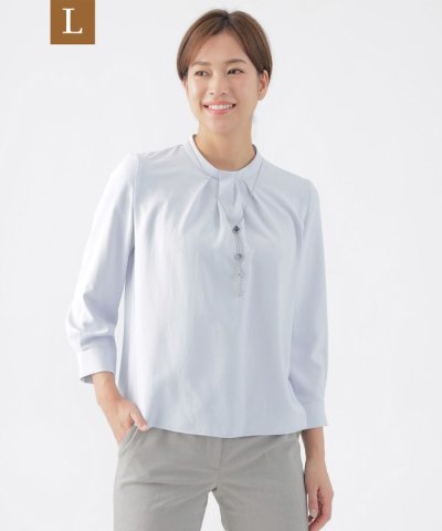 【L】【ウォッシャブル】オフショアベネブラウス