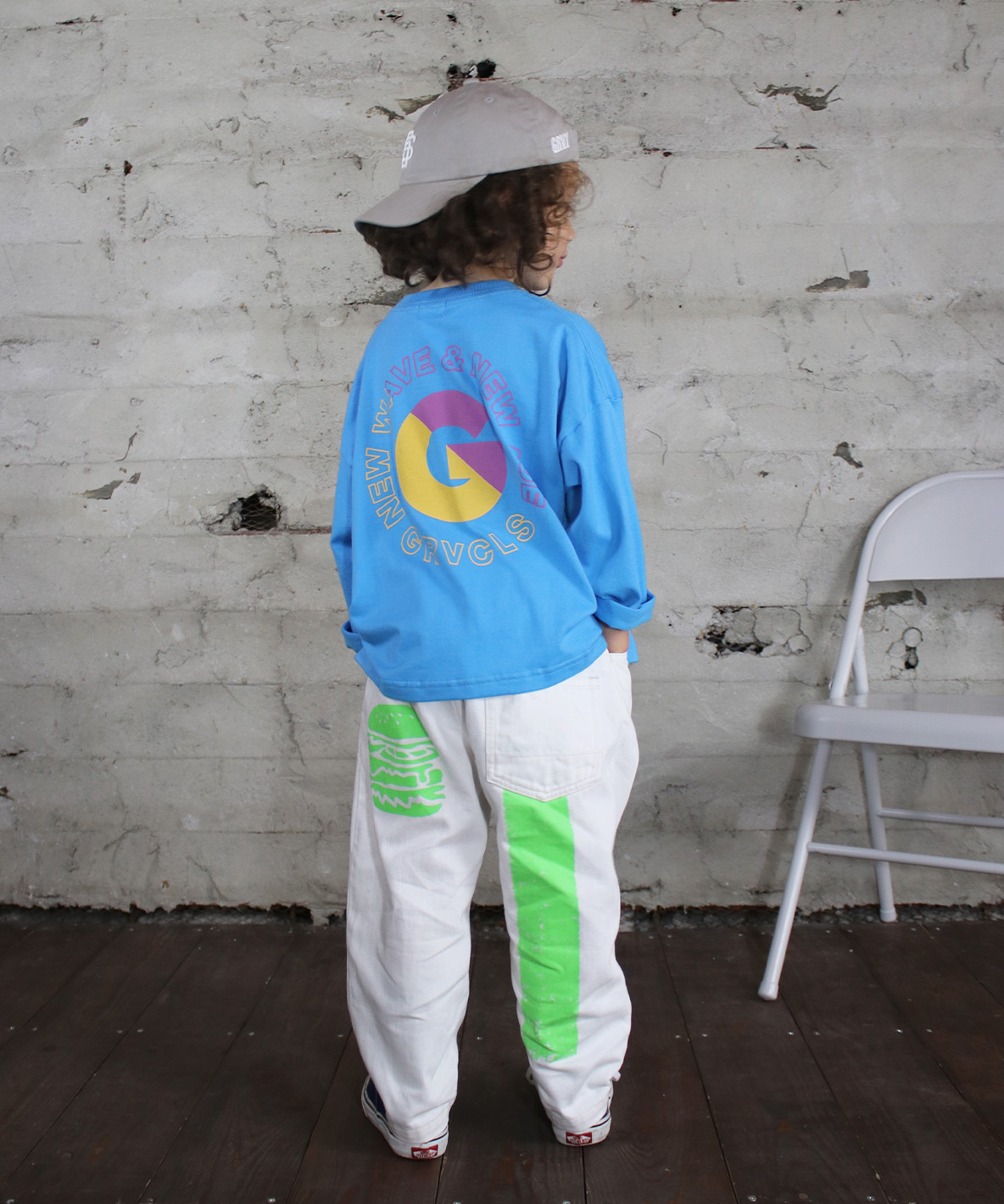 GROOVYCOLORS グルーヴィーカラーズ GROOVY COLORS Denim HAMBURGER オフホワイト 130cm GROOVYCOLORS グルーヴィーカラーズ GROOVY COLORS Denim HAMBURGER オフホワイト 130cm