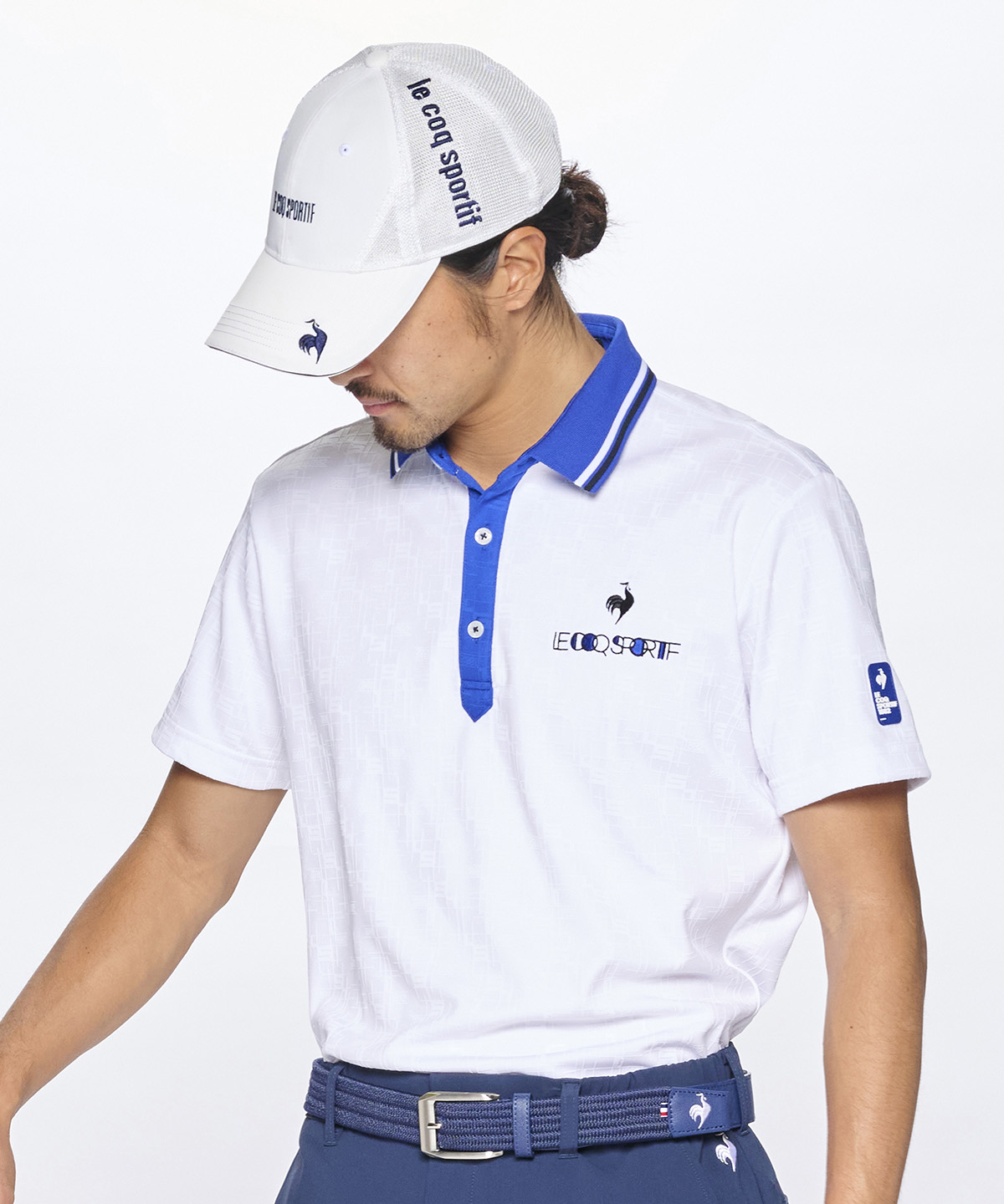 lecoqsportifgolf ルコックスポルティフ ゴルフ le coq sportif golf カラーブロ ホワイト M lecoqsportifgolf ルコックスポルティフ ゴルフ le coq sportif golf カラーブロ ホワイト M