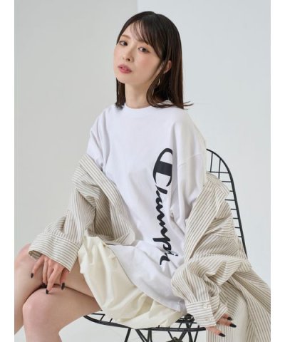 【Champion】ピグメントロゴビッグＴシャツ