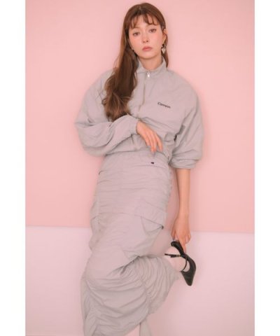 【Champion】シャーリングストレートスカート