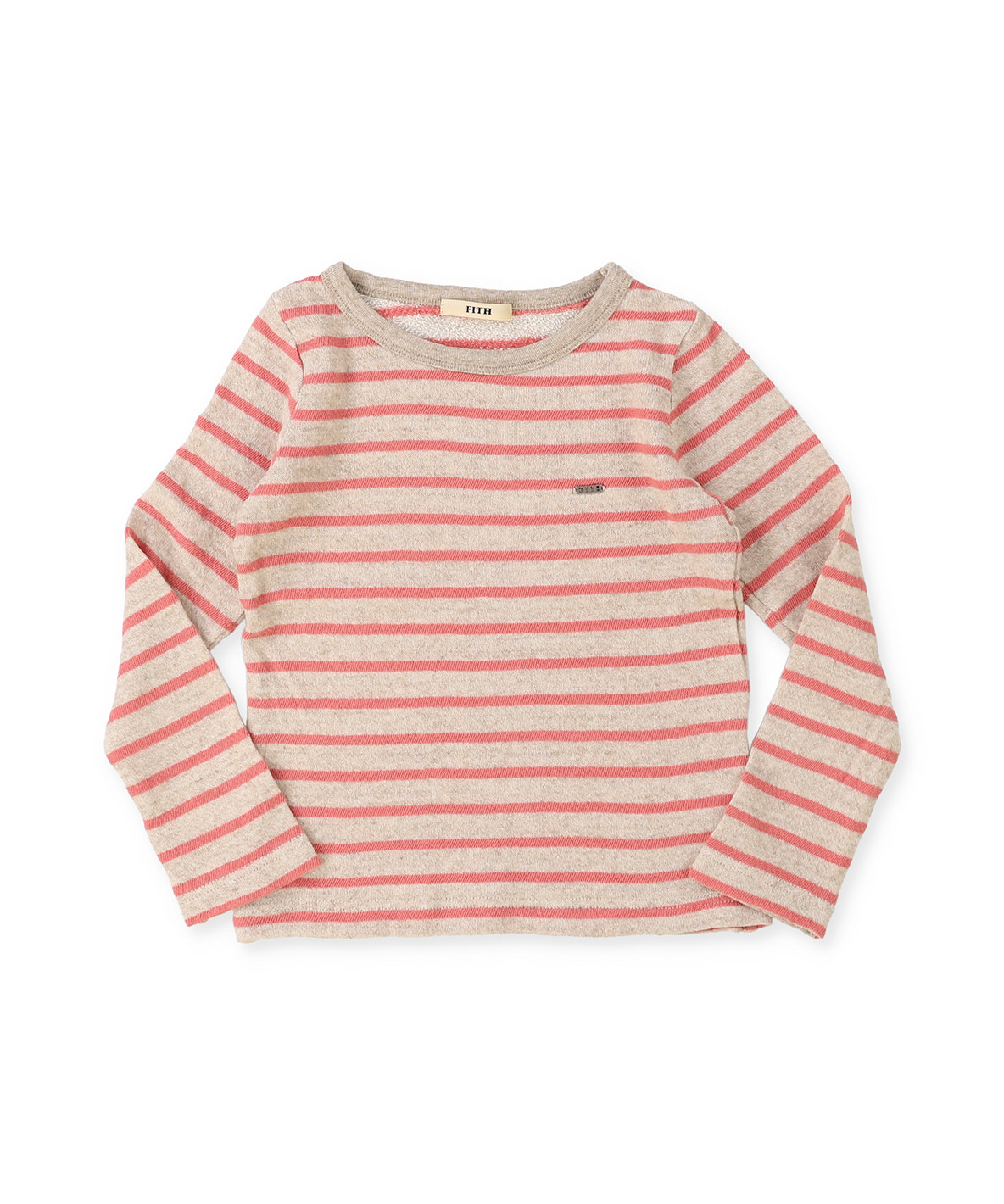 FITH フィス FITH Pile Striped Long Sleeve Tee ピンク BS（80）