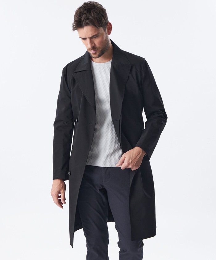 ポリエステルアシンメトリーコート(507848904)|HANKYU MEN'S ポリエステルアシンメトリーコート(507848904)|HANKYU MEN'S