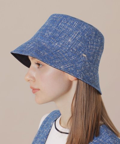 【婦人画報掲載】ツイードリバーシブルバゲットハット