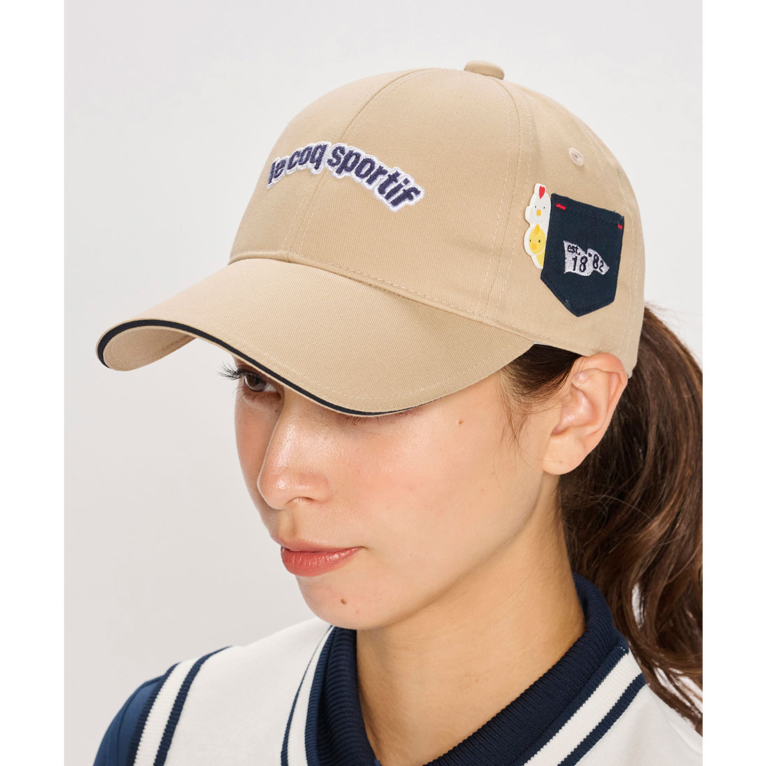 lecoqsportifgolf ルコックスポルティフ ゴルフ le coq sportif golf キャラクタ ベージュ F lecoqsportifgolf ルコックスポルティフ ゴルフ le coq sportif golf キャラクタ ベージュ F