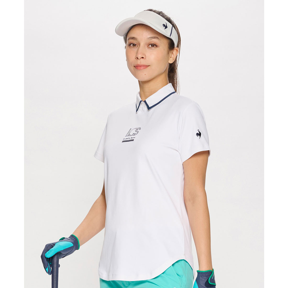 lecoqsportifgolf ルコックスポルティフ ゴルフ le coq sportif golf 襟付き半袖 ホワイト LL lecoqsportifgolf ルコックスポルティフ ゴルフ le coq sportif golf 襟付き半袖 ホワイト LL