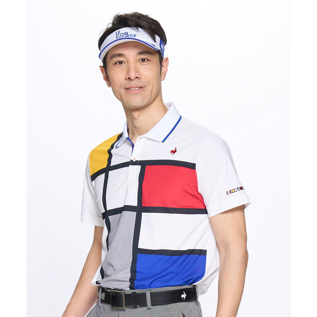 lecoqsportifgolf ルコックスポルティフ ゴルフ le coq sportif golf カラーブロ ホワイト LL lecoqsportifgolf ルコックスポルティフ ゴルフ le coq sportif golf カラーブロ ホワイト LL