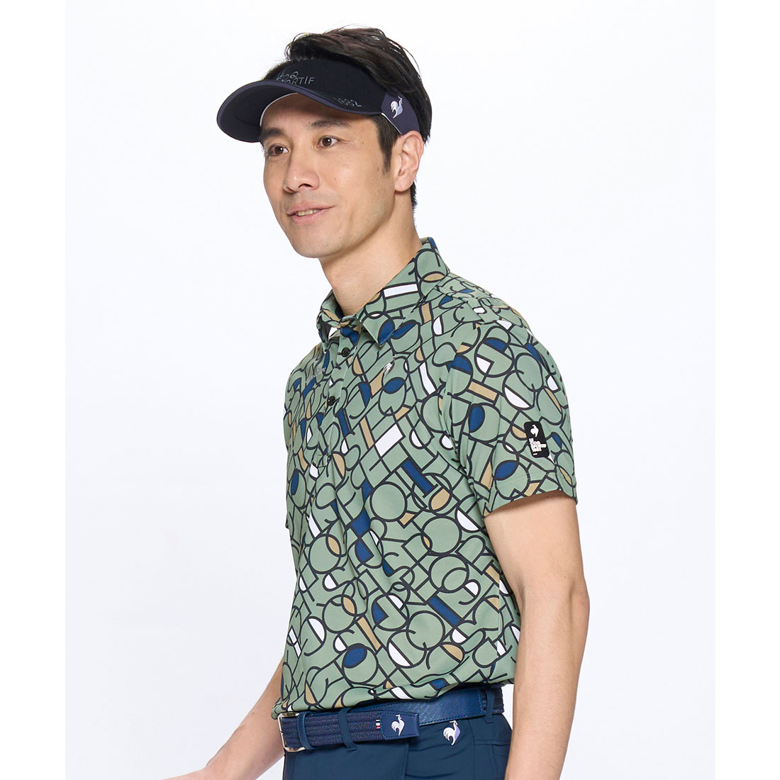 lecoqsportifgolf ルコックスポルティフ ゴルフ le coq sportif golf カラーブロ カーキ M lecoqsportifgolf ルコックスポルティフ ゴルフ le coq sportif golf カラーブロ カーキ M