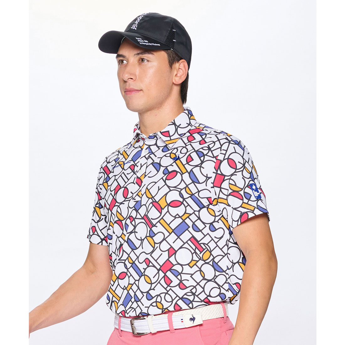 lecoqsportifgolf ルコックスポルティフ ゴルフ le coq sportif golf カラーブロ ホワイト LL lecoqsportifgolf ルコックスポルティフ ゴルフ le coq sportif golf カラーブロ ホワイト LL