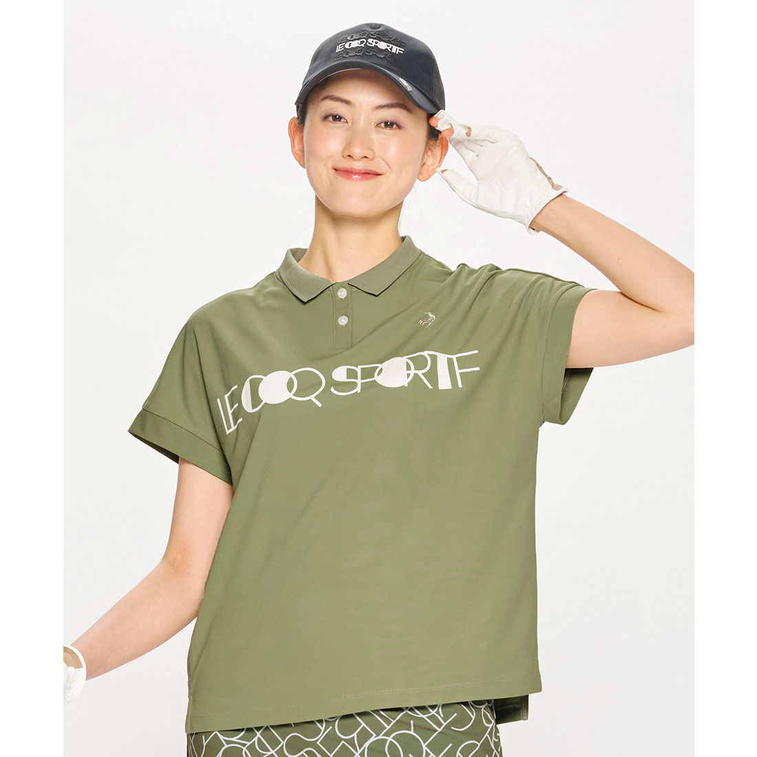 lecoqsportifgolf ルコックスポルティフ ゴルフ le coq sportif golf カーキ S lecoqsportifgolf ルコックスポルティフ ゴルフ le coq sportif golf カーキ S