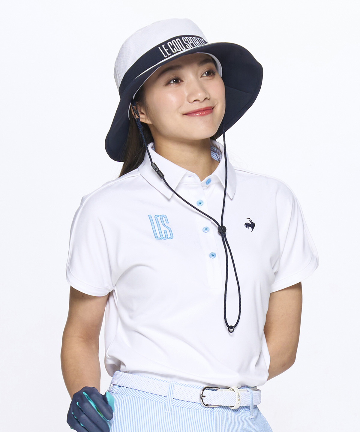 lecoqsportifgolf ルコックスポルティフ ゴルフ le coq sportif golf 接触冷感半 ホワイト S lecoqsportifgolf ルコックスポルティフ ゴルフ le coq sportif golf 接触冷感半 ホワイト S