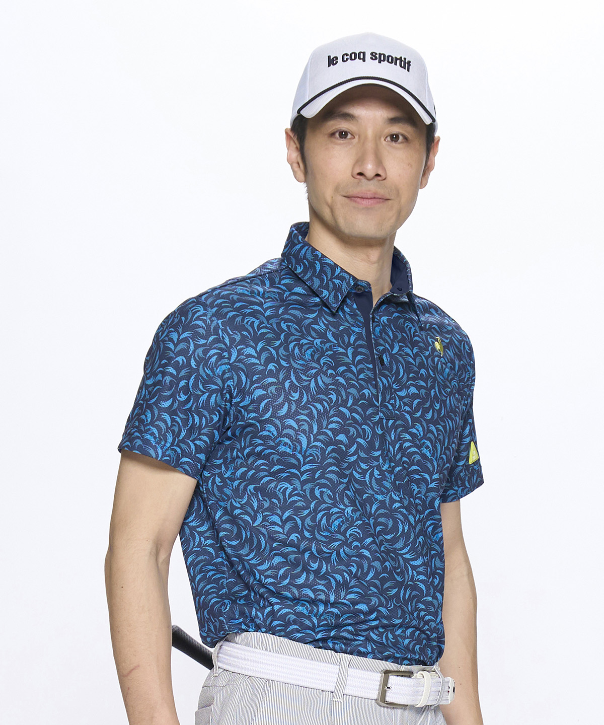 lecoqsportifgolf 接触冷感 小柄半袖シャツ ネイビー L lecoqsportifgolf 接触冷感 小柄半袖シャツ ネイビー L