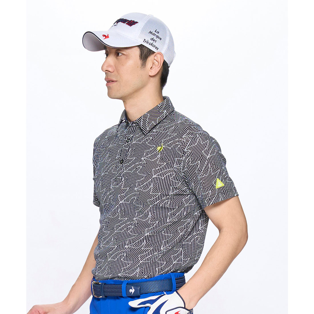 lecoqsportifgolf 接触冷感 シャツ ネイビー 3L lecoqsportifgolf 接触冷感 シャツ ネイビー 3L
