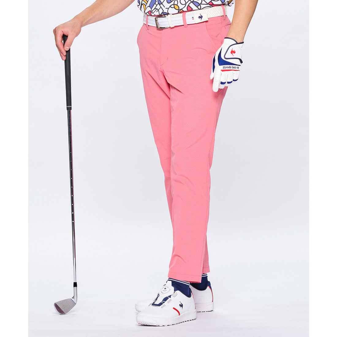 lecoqsportifgolf ルコックスポルティフ ゴルフ le coq sportif golf ダイヤ柄ロ レッド 85 lecoqsportifgolf ルコックスポルティフ ゴルフ le coq sportif golf ダイヤ柄ロ レッド 85