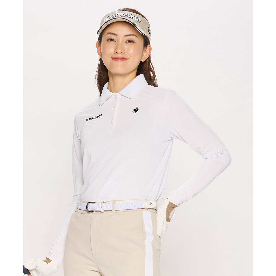 lecoqsportifgolf ルコックスポルティフ ゴルフ le coq sportif golf 長袖シャツ ホワイト M lecoqsportifgolf ルコックスポルティフ ゴルフ le coq sportif golf 長袖シャツ ホワイト M