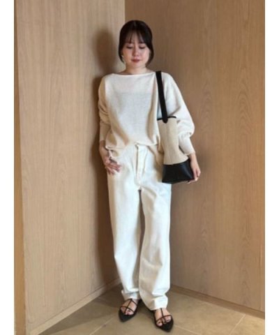 ミッドライズストレートデニムパンツ【ウォッシャブル】