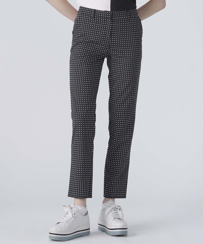 LANVINSPORT ドット柄プリント9分丈パンツ【Sunscreen NIR】 ブラック 42 LANVINSPORT ドット柄プリント9分丈パンツ【Sunscreen NIR】 ブラック 42