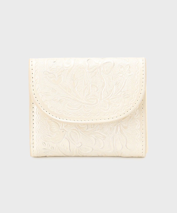 GRACECONTINENTAL V_Stand wallet パールホワイト F GRACECONTINENTAL V_Stand wallet パールホワイト F