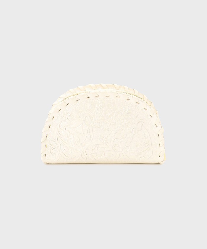 GRACECONTINENTAL V_circle pouch パールホワイト F GRACECONTINENTAL V_circle pouch パールホワイト F