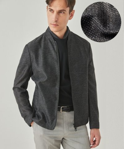 新素材【洗える/シワになりにくい/ストレッチ】カラミプリント MA－１ブルゾン