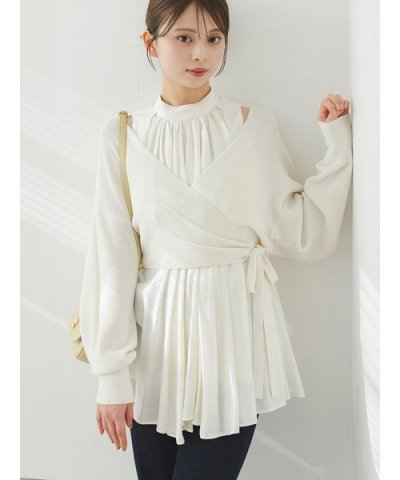 カシュクールカーデセットブラウス