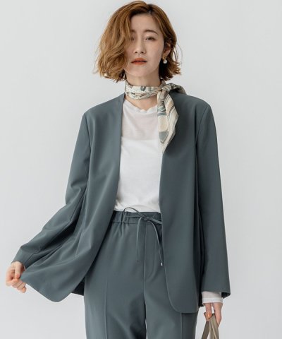 【セットアップ対応/洗える】2WAYストレッチツイル ジャケット