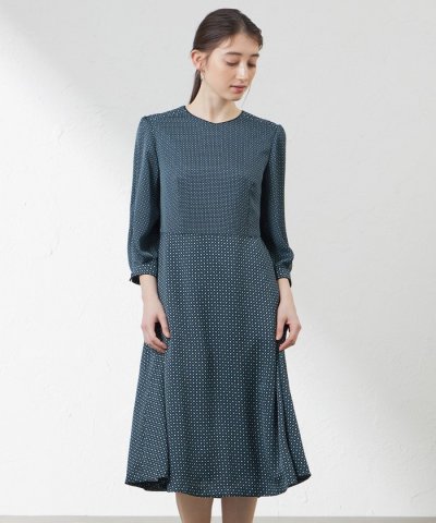 ダイヤドットプリントワンピース
