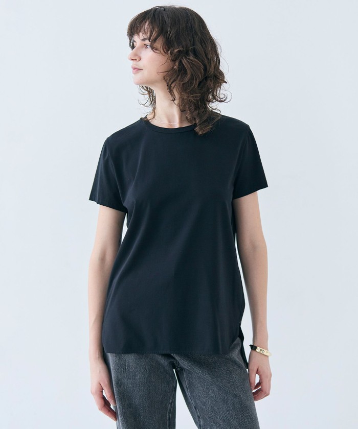 BEIGE 【洗える】BROIS / 半袖コットンTシャツ BLACK 4 BEIGE 【洗える】BROIS / 半袖コットンTシャツ BLACK 4