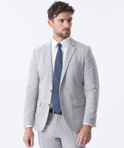 【セットアップ対応】ミックスリネンジャージージャケット