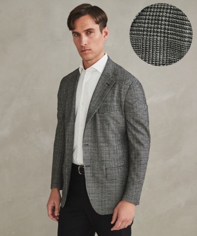 新柄【吸水速乾/ウォッシャブル/接触冷感】ノルマンディーリネン カーディガンジャ