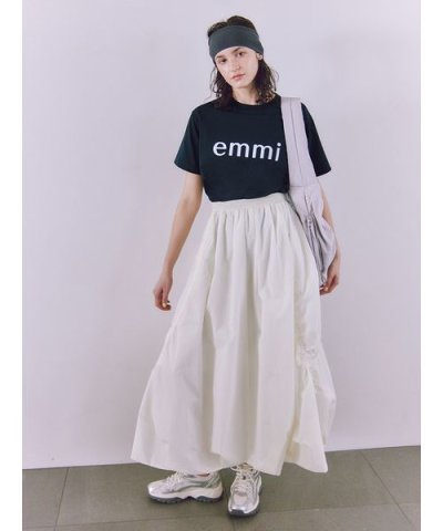 【10th】【ONLINE限定カラー】emmiロゴジャガードゴムスカート