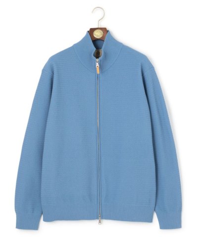 【KING SIZE】ハイツイストヘリンボン フルジップカーディガン