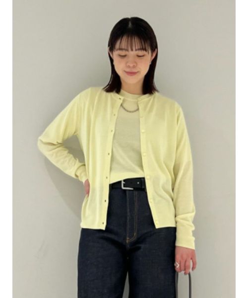 【25SS】【セットアップ対応】SET UPラメニットクルーネックカーディガン 25SS】【セットアップ対応】SET UPラメニットクルーネック