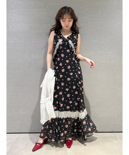 LILY BROWN × ANNA SUI】バリエ柄ワンピース(マキシ・ロング