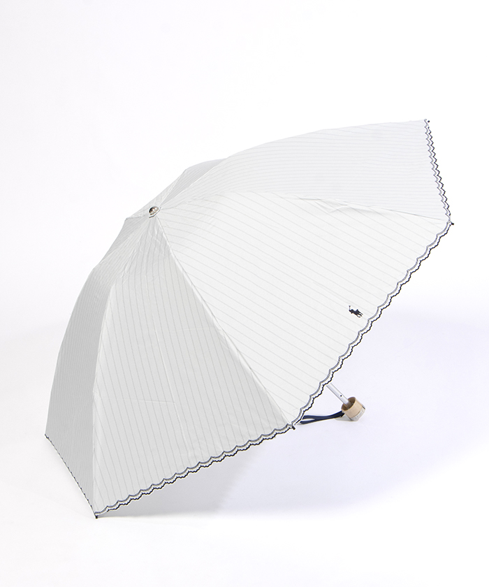 折りたたみ傘 千鳥格子×POLO PONY ロゴ 雨傘 レディース(507890955