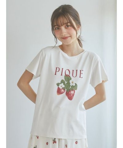 いちごワンポイントTシャツ