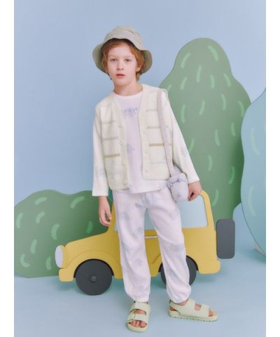 【KIDS】ダイナソー柄ロングパンツ