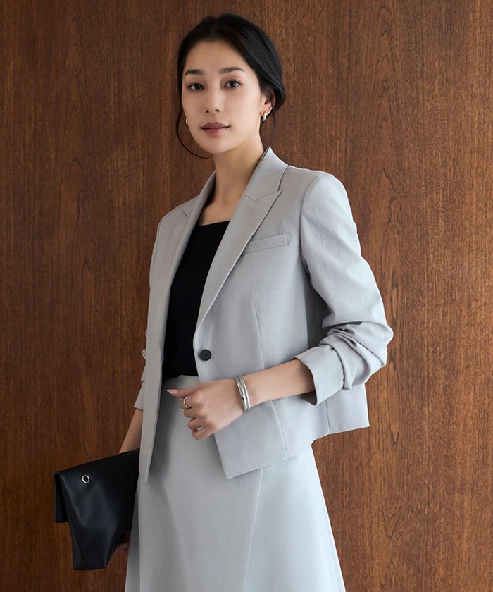 新品)icb ジャケット 新色追加・防シワ・速乾・洗える】Fied テーラードジャケット