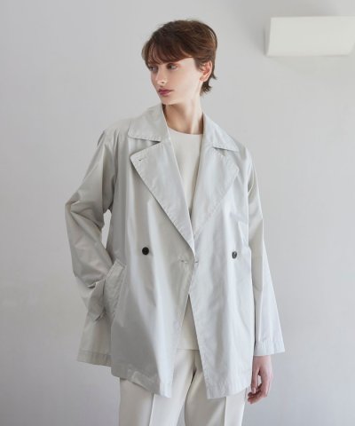 【Nikkei magazine掲載】【ウォッシャブル】エアリータフタ　コート